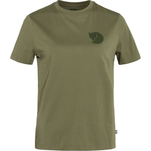 T-shirt randonnée FJALLRAVEN FOX BOXY LOGO TEE W GREEN
