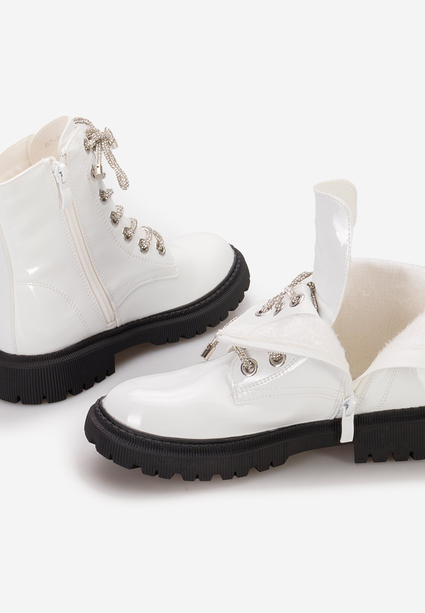 Bottines filles blanches Pixey