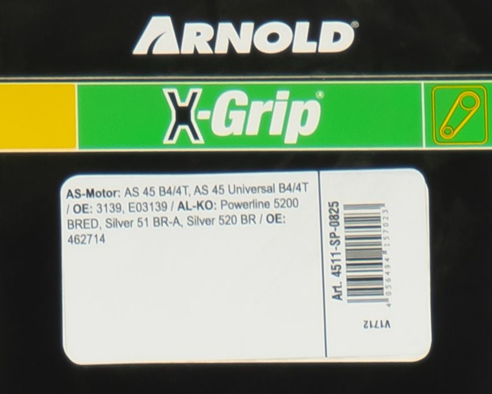 Courroie trapézoïdale x-grip v de type spz 825