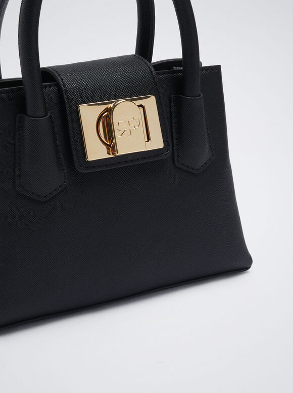 Mini Bolsa Tote - Preta