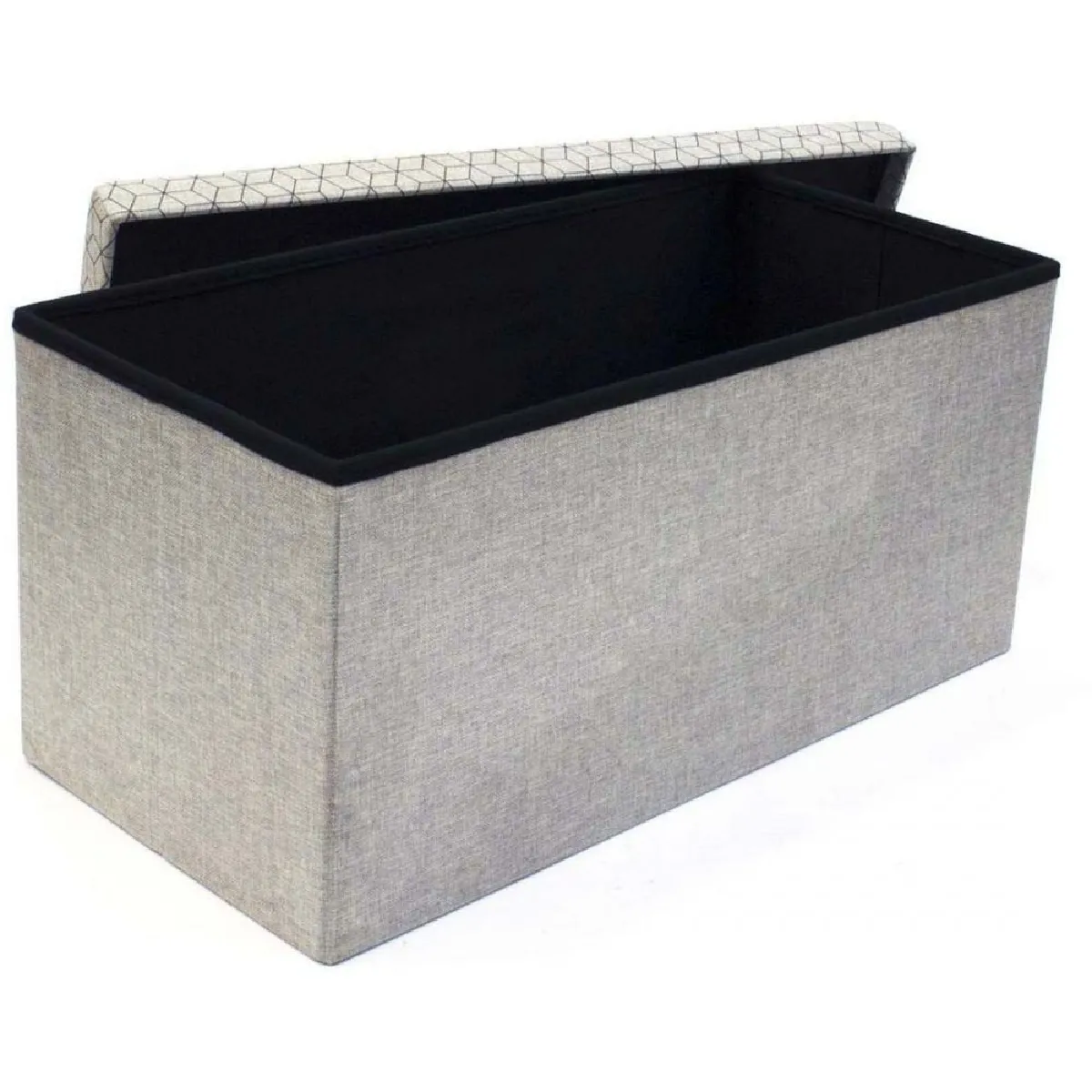 The Concept Factory Coffre rangement banc - Gris