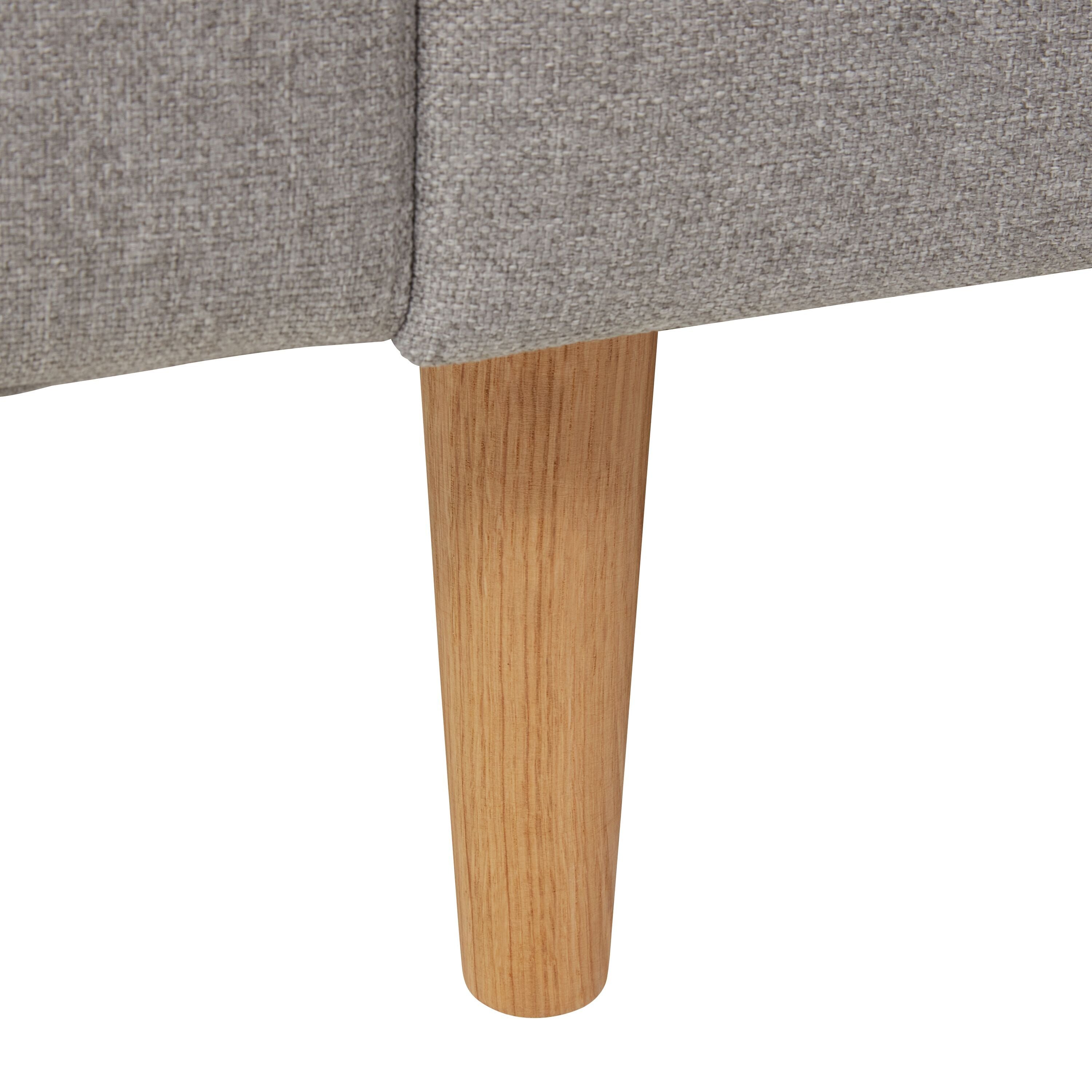 KARAN St Satya - Hellgrau / B: 202.0 cm x T: 87.0 cm x H: 81.0 cm