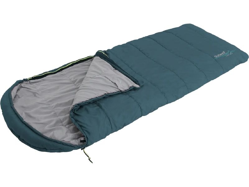 Outwell Schlafsack Campion Lux Grün, 85 x 225 cm Warmer und bequemer Mumienschlafsack
