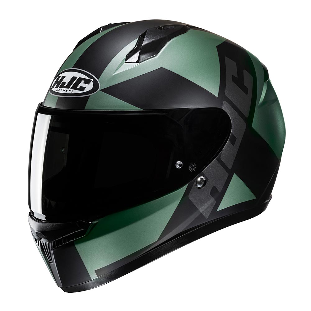 HJC - Casque C10 Tez MC4SF / Noir / Vert / Mat