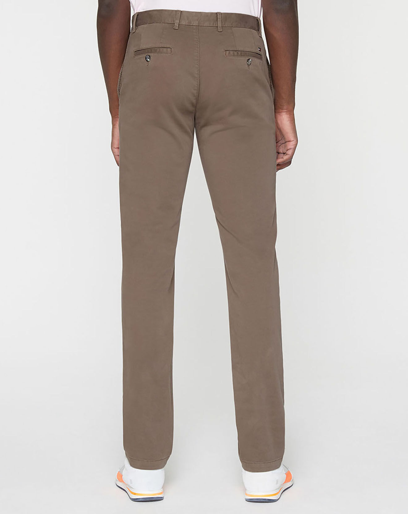 Tommy Hilfiger Pantalon regular fit chino denton th flex satin gmd marron