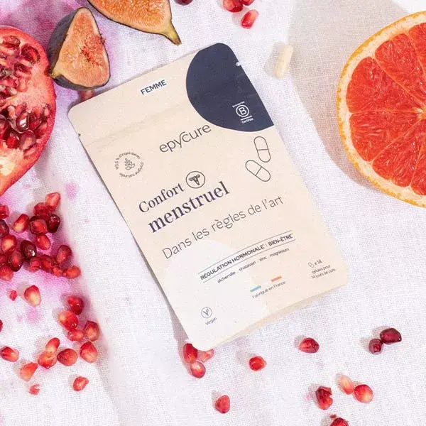 Kit de tratamento para alívio da dor menstrual Epycure, com duração de 3 meses.