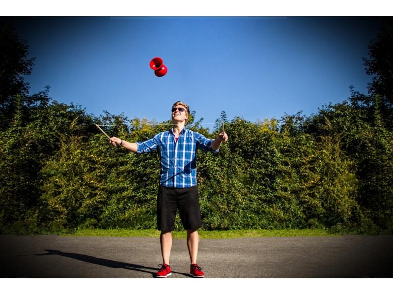 Schildkröt Funsports Diabolo Set Rot Diabolo