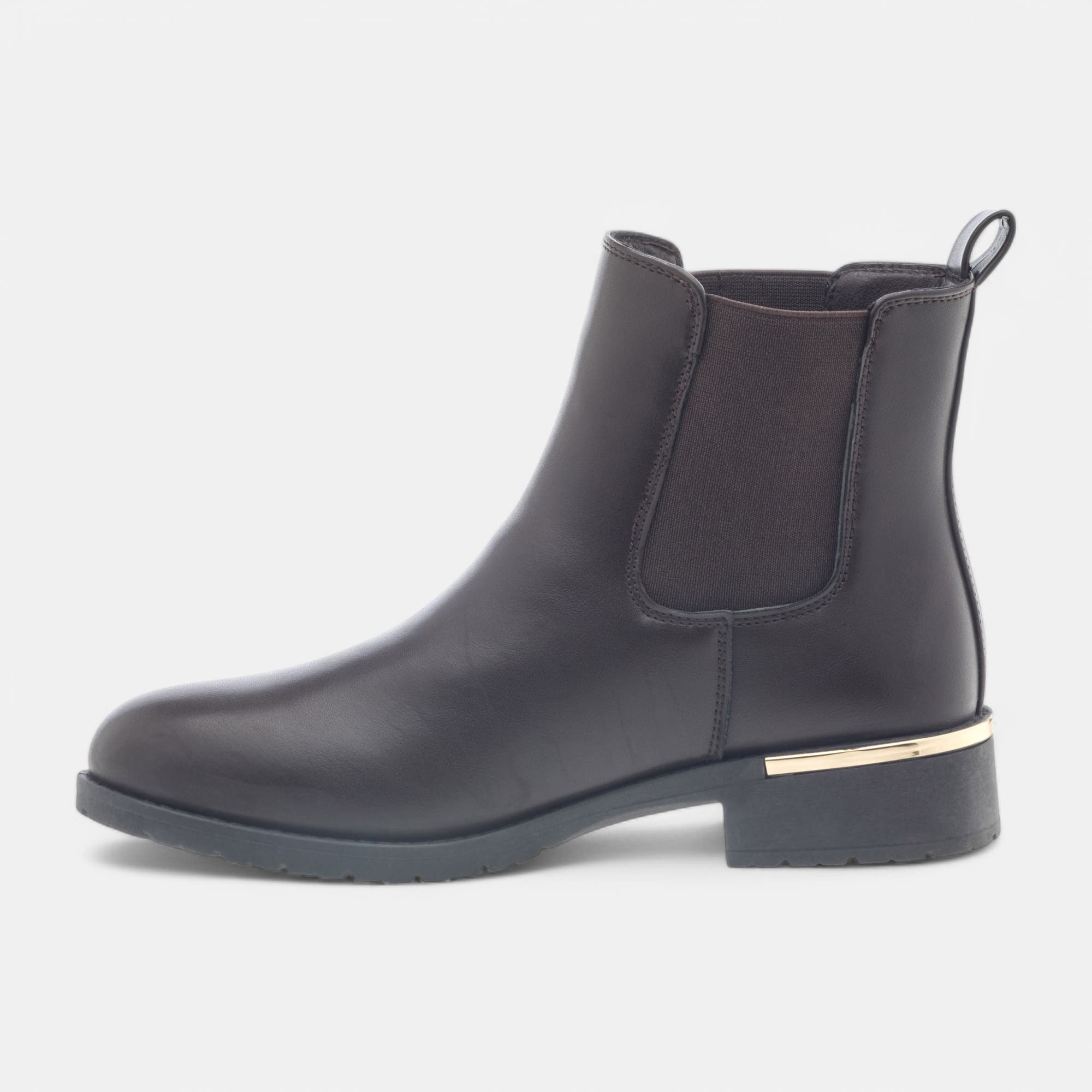 Boots chelsea Femme marron