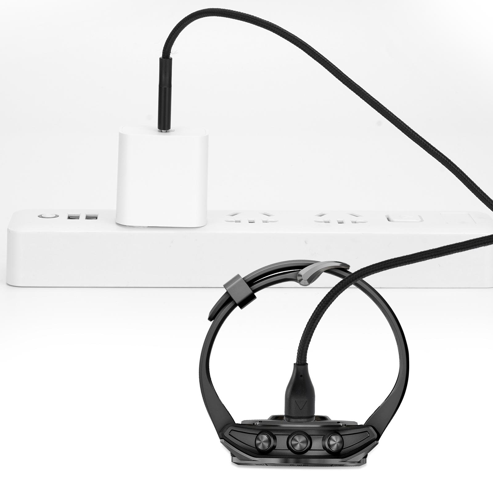 (1m) Garmin Legacy USB C Charging Nylon Ladekabel - Schwarz