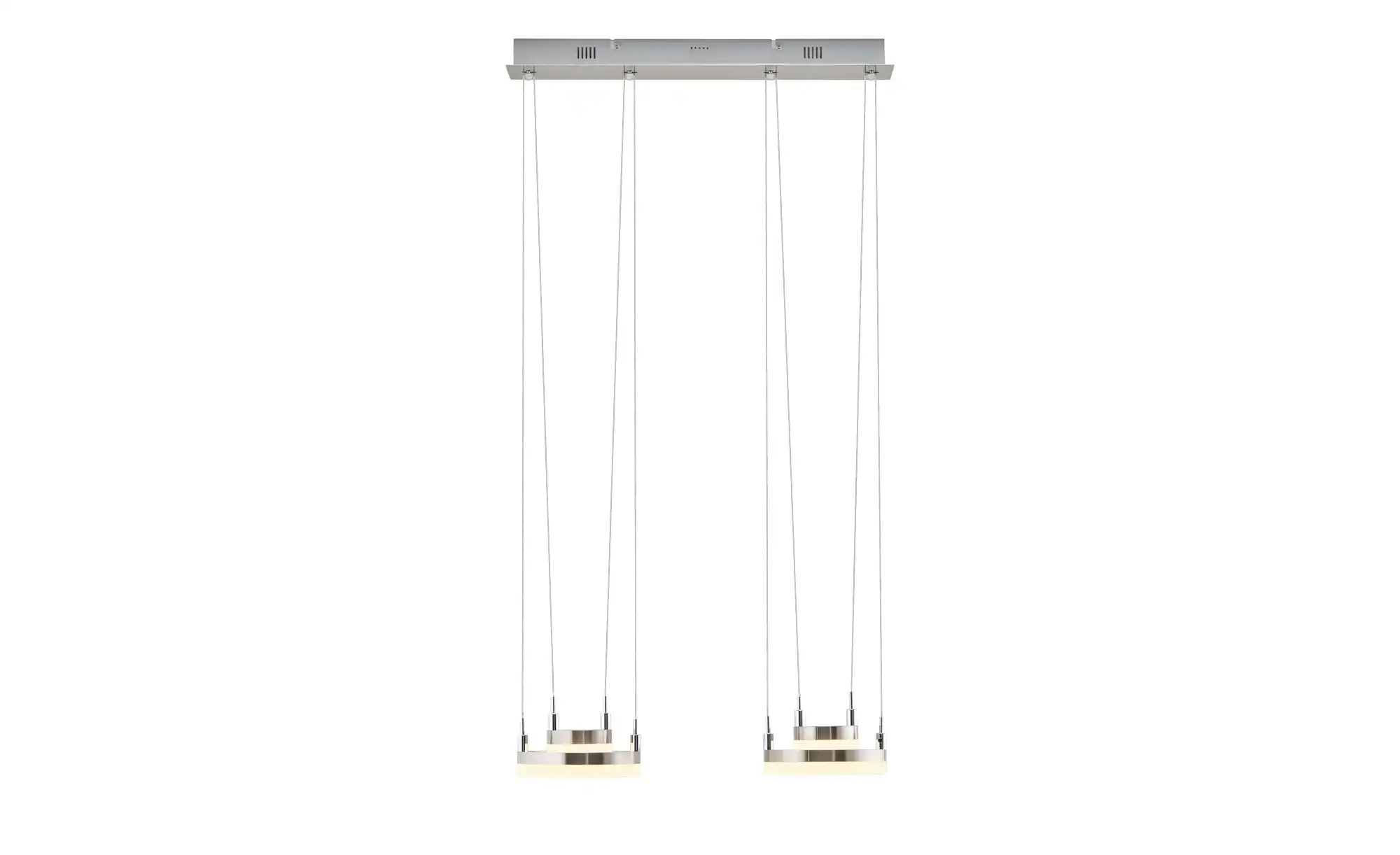 Meisterleuchten LED-Pendelleuchte, 4-flammig, nickel matt