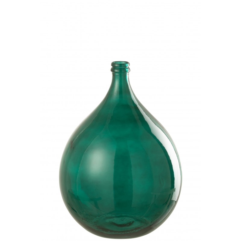 Vase en verre vert 40x40x56cm