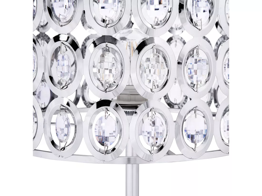 Lampadaire TENNA Cristal Argenté