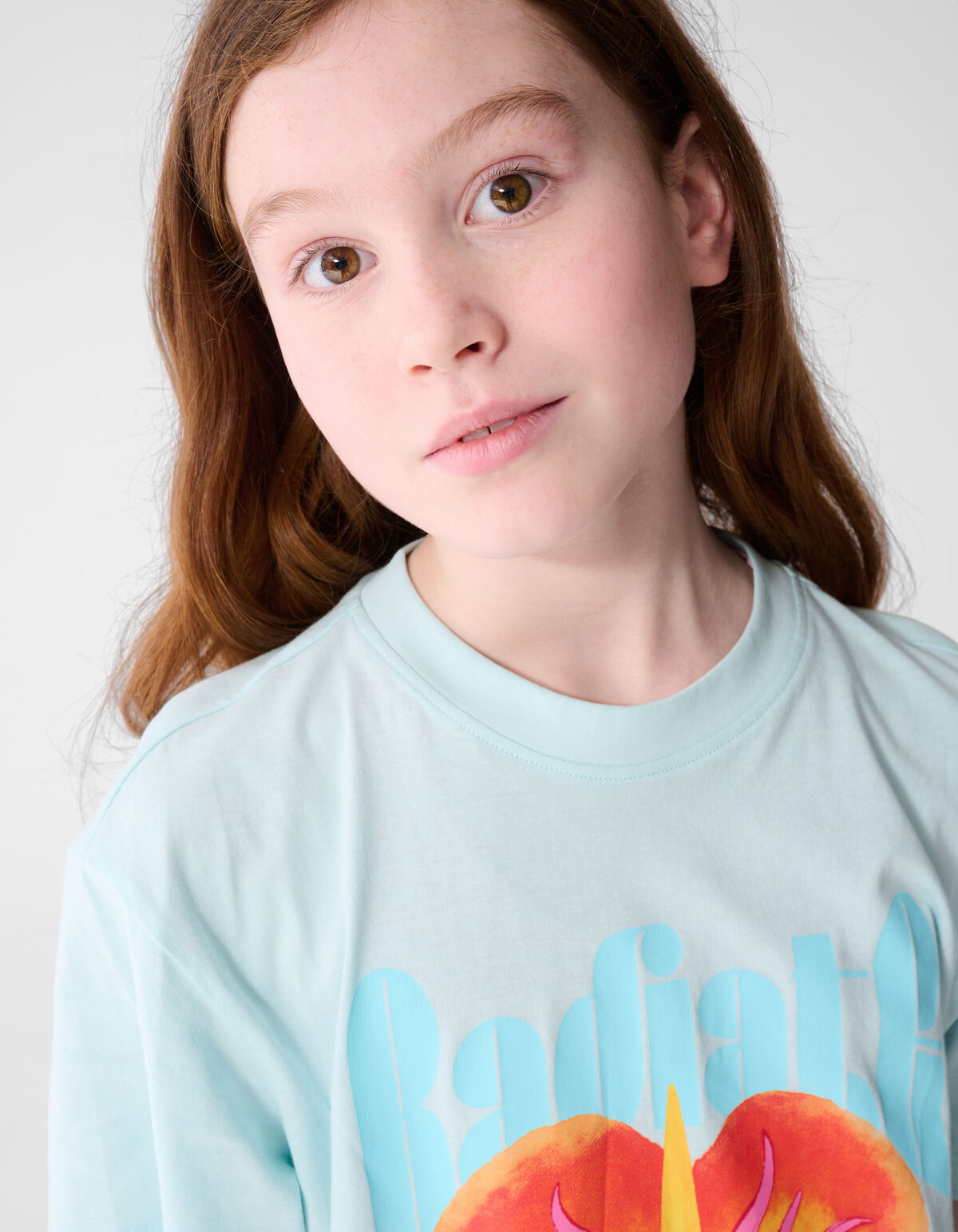 Radiate Artwork T-shirt Lichtblauw