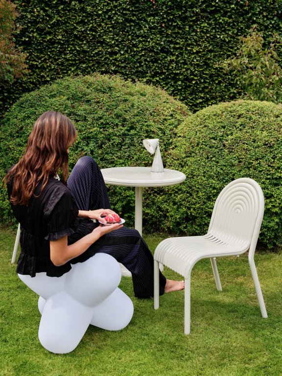 Tom Dixon Groove Round tuintafel Ø69,7 Moss
