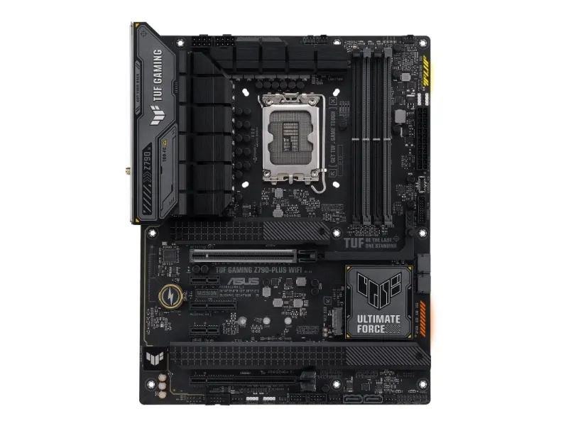 ASUS TUF GAMING Z790-PLUS WIFI - Bundkort - ATX - LGA1700 sokkel - Z790 Chipset - USB4, USB-C 3.2 Gen 2x2, USB-C 3.2 Gen2, USB 3.2 Gen 2, USB 3.2 Gen 1 - 2.5 Gigabit LAN, Wi-Fi 6E, Bluetooth - onboard grafik (CPU påkrævet) - HD Audio (8-kanaler)