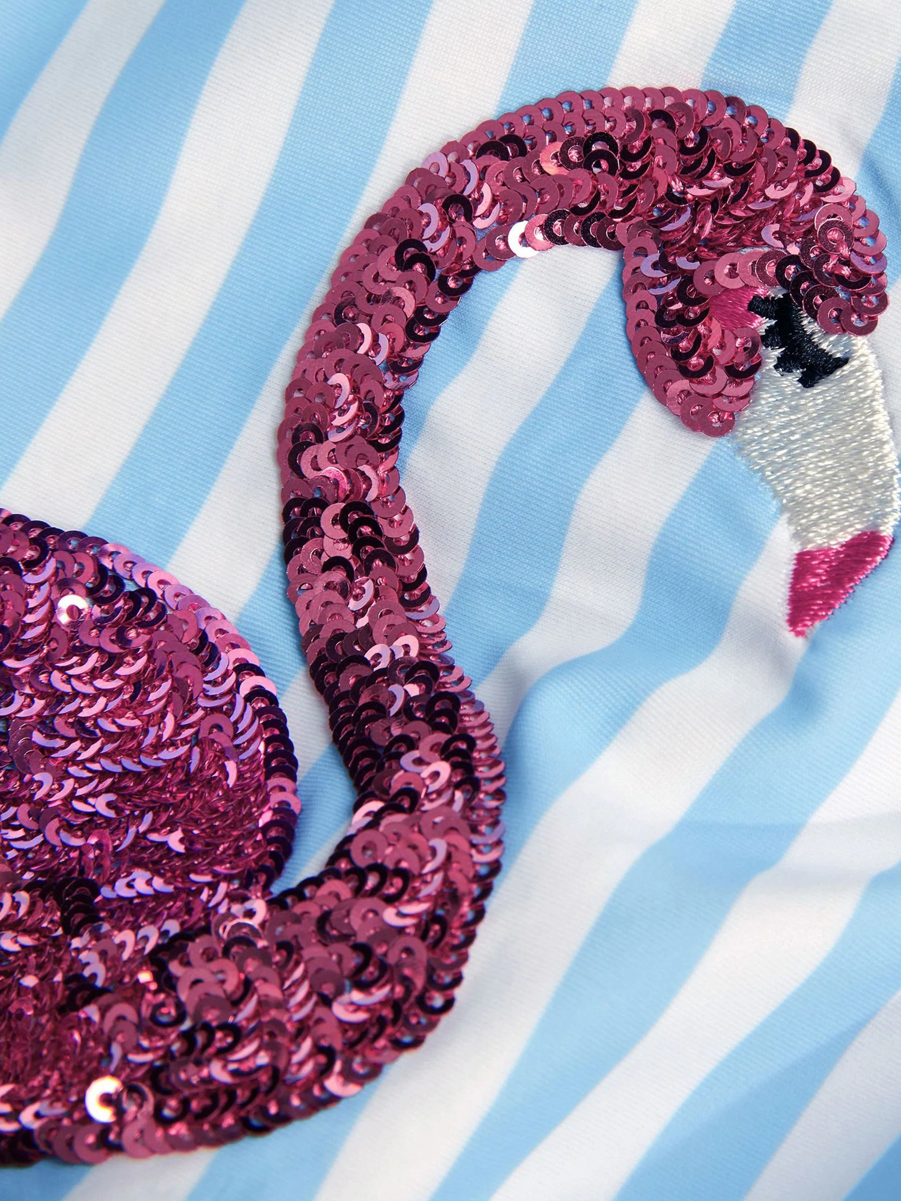 Angels By Accessorize Girls Flamingo Embellished Swimsuit