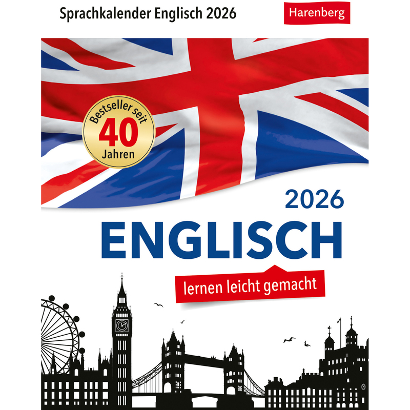 Harenberg Abreisskalender 2026 Englisch, 1 Tag / Seite