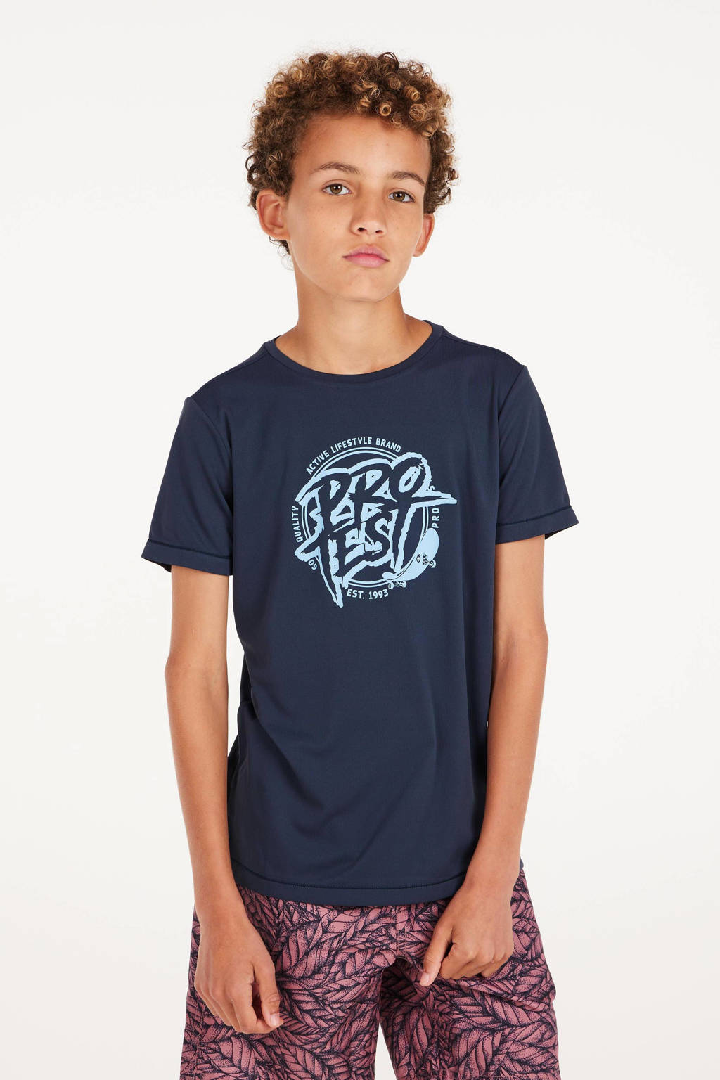 UV T-shirt PRTISLAND JR donkerblauw