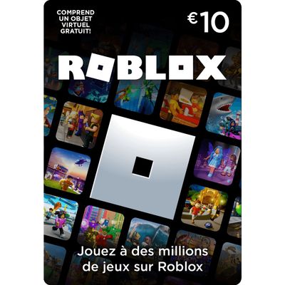 Carte dématérialisée Roblox 10€