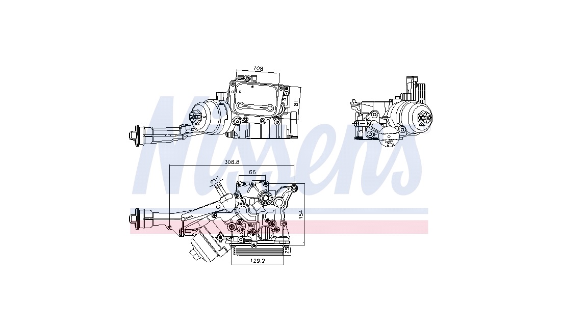 Oliekøler, motor