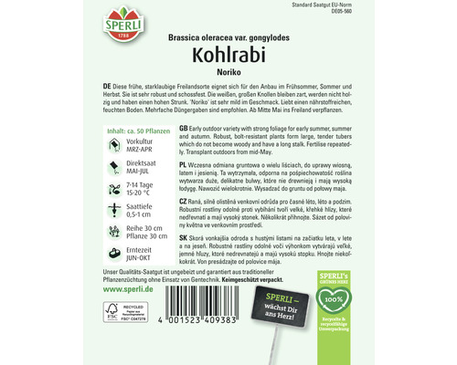 Koolrabi Sperli groentezaden