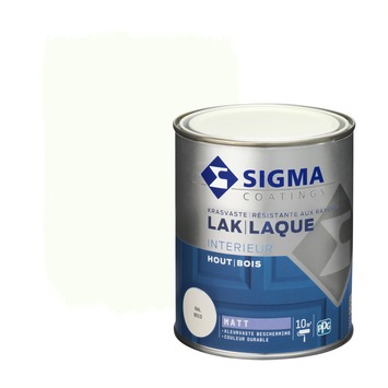 Sigma Interieur binnenlak mat RAL 9010 zuiverwit 750 ml
