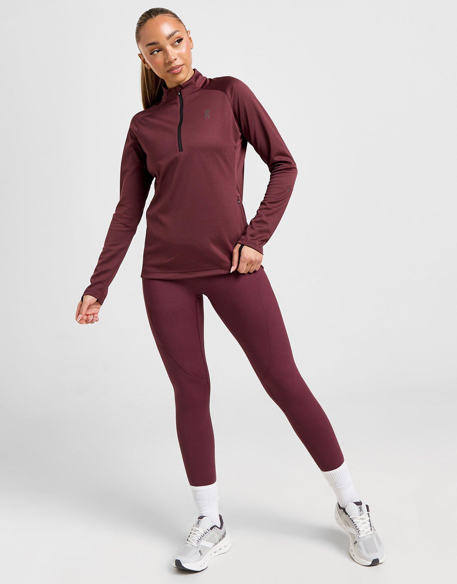 On Running Haut Zippé Climate Femme