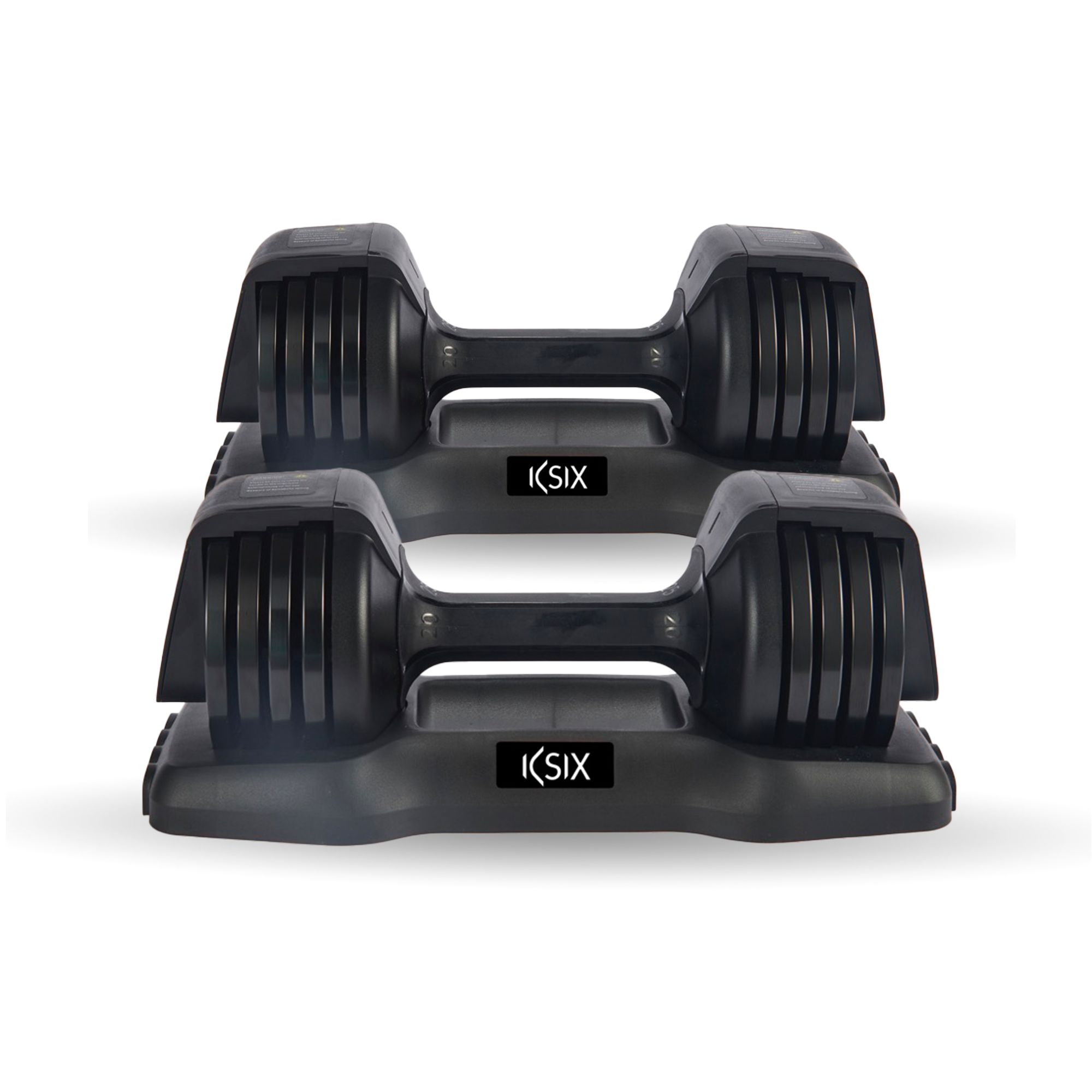 Conjunto de 2 halteres ajustáveis de 11 kg Ksix