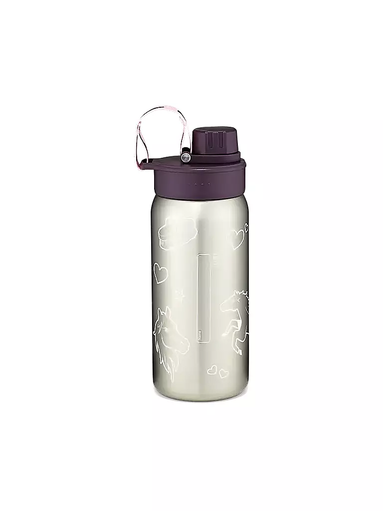 ERGOBAG Edelstahl Trinkflasche 0,5L Lila lila