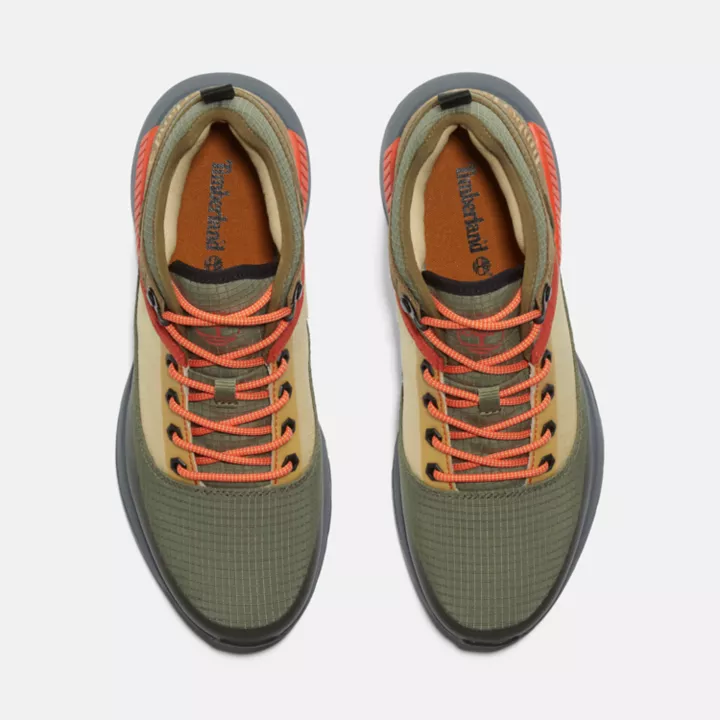 Calça de malha Field Trekker para homens na cor verde.