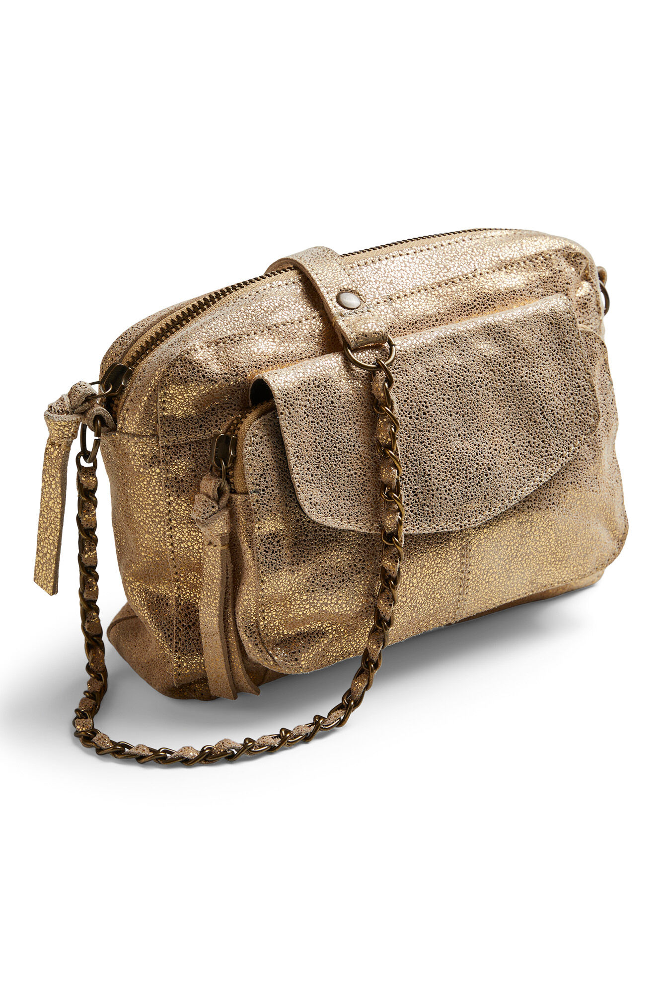 Bolsa de ombro 100% em couro
