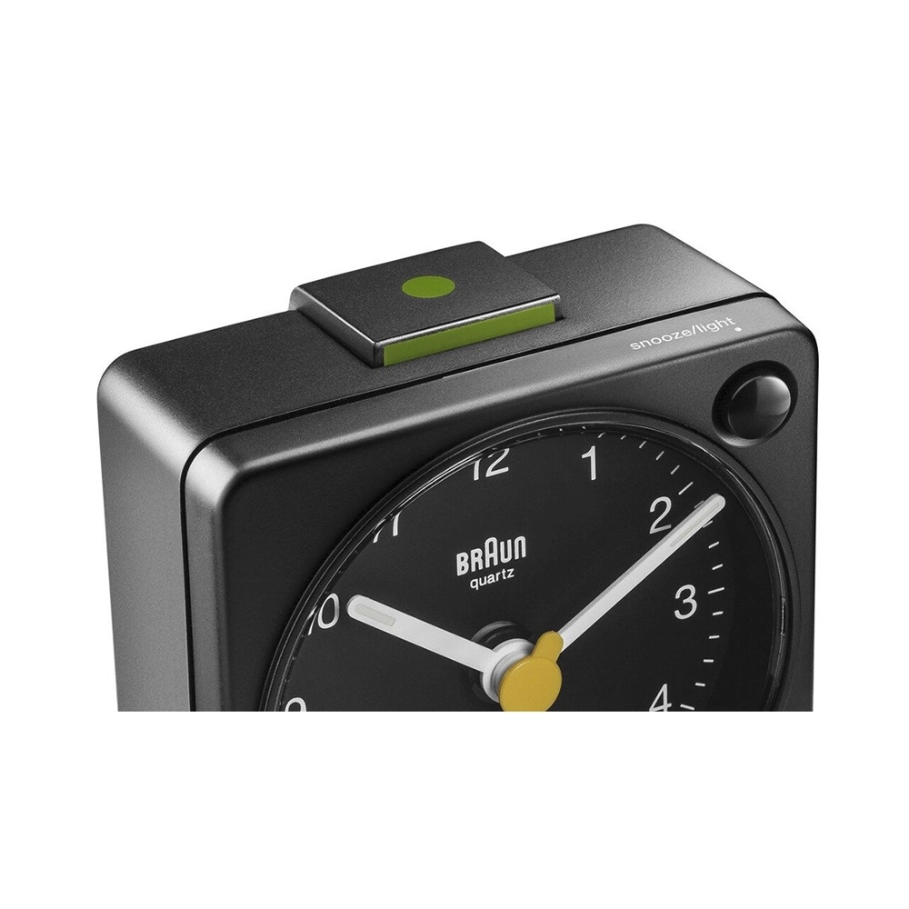 Braun BC02XB Klassischer Reisewecker Schwarz Analog