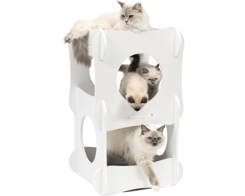 Catit Vesper Condo kattenmeubel, 48,5 x 48,5 x 80 cm, wit