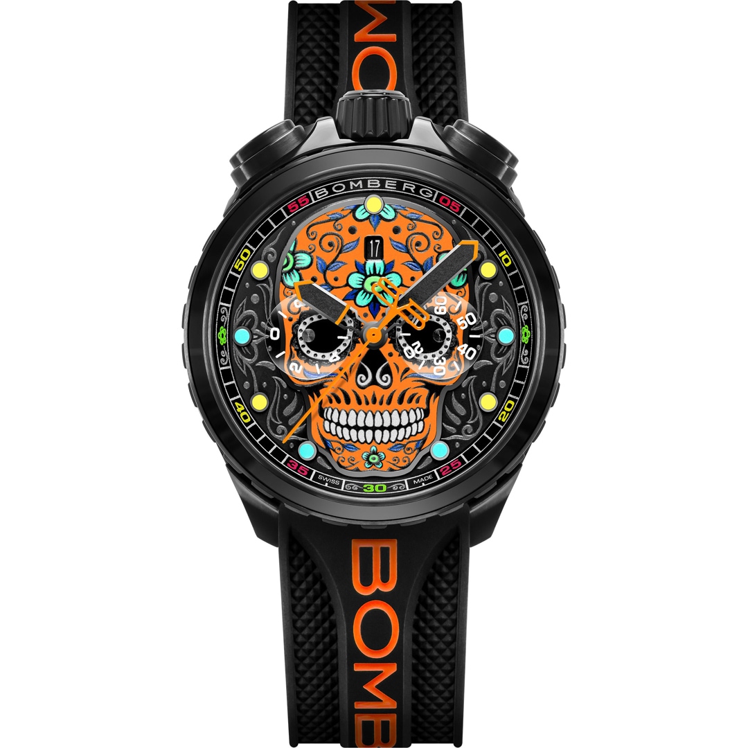 Bomberg Bolt-68 Heritage Sugar Skull Green Golden