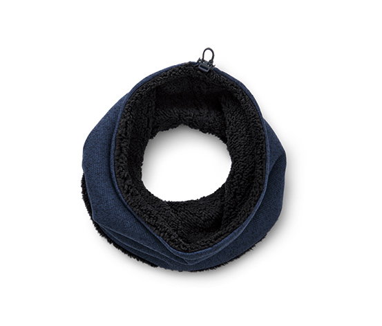 Strickfleece-Schlauchschal, dunkelblau