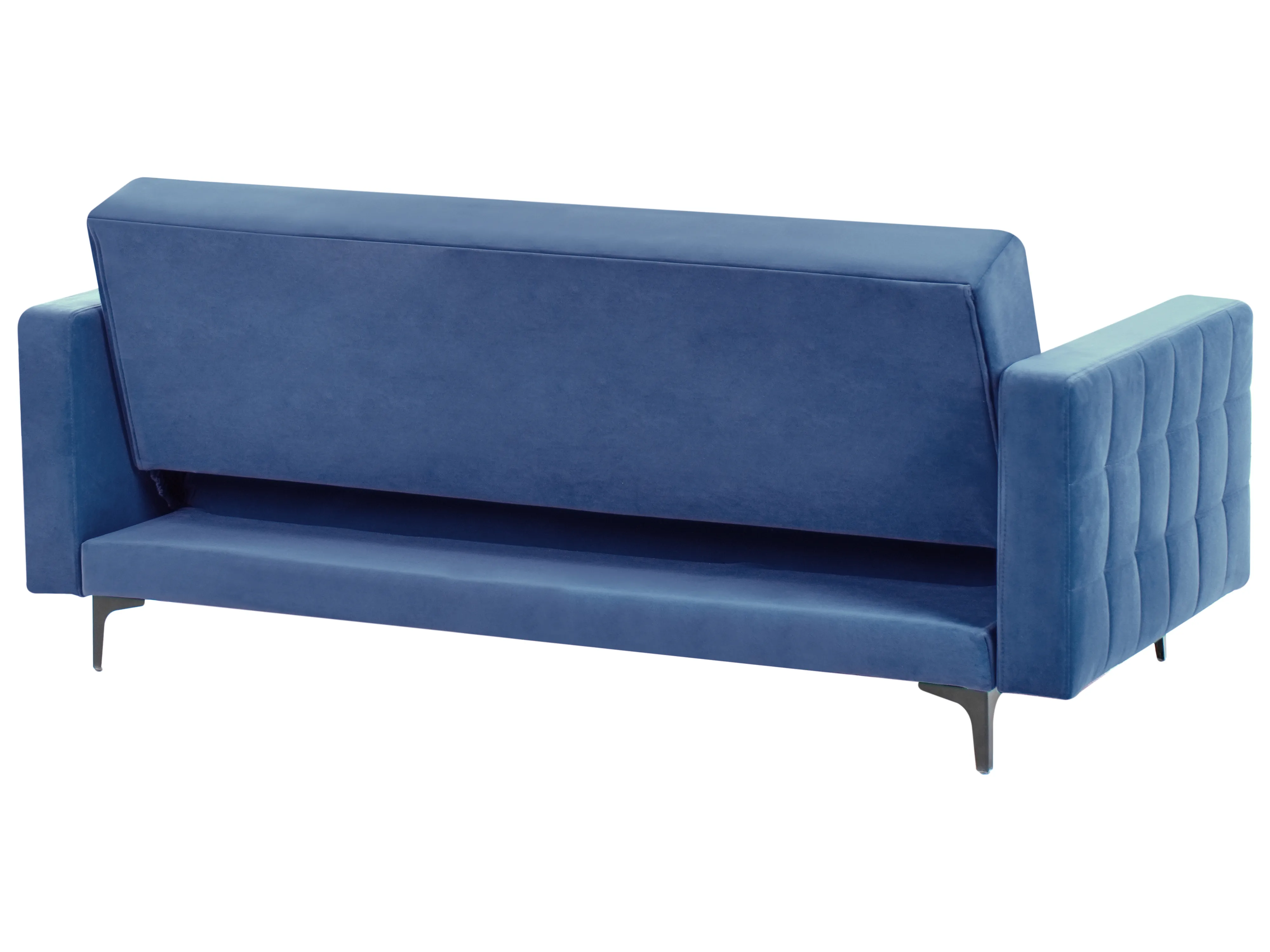 Slaapbank 3-zits ABERDEEN Fluweel Blauw