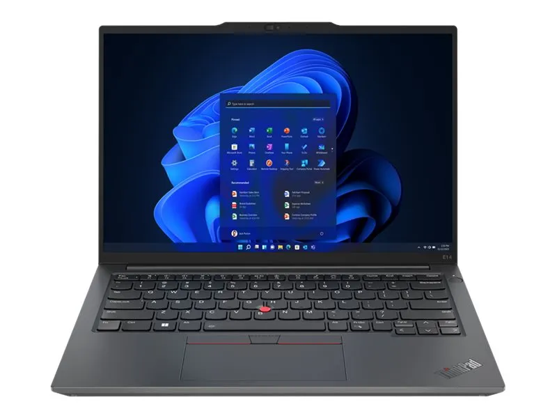 Lenovo ThinkPad E14 Gen 5 21JR - 180° hængselsdesign - AMD Ryzen 5 - 7530U / op til 4.5 GHz - Win 11 Pro - Radeon Graphics - 16 GB RAM - 512 GB SSD TCG Opal Encryption 2, NVMe - 14
