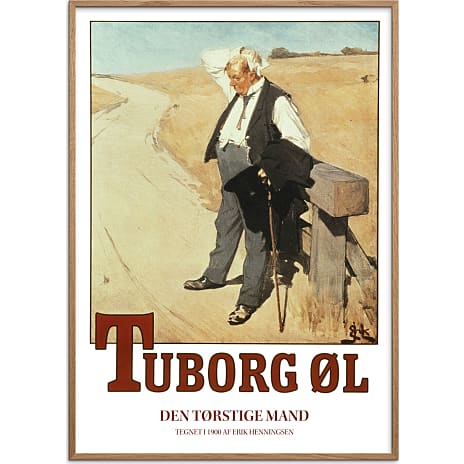 Tuborg manden - 50x70 cm