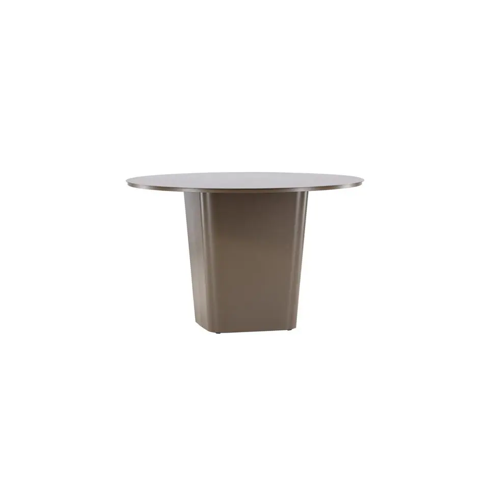 Tuintafel Bruin Metaal - Ø120x75cm - Santa