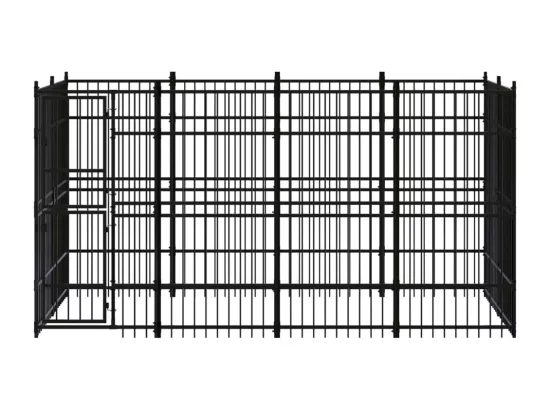 Chenil cage enclos pac noire 384 x 192 x 200 cm 02_0041874