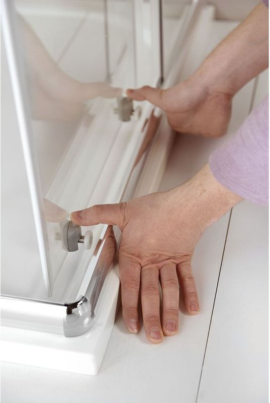 Bws - Douchecabine - Vierkant - 90x90 cm - 2 Schuifdeuren - 5mm Helder Glas