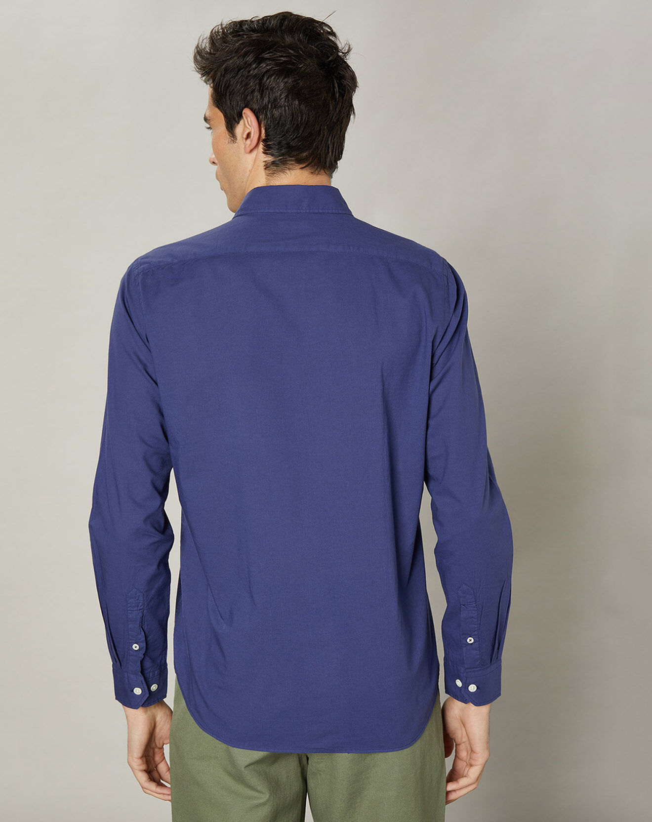 Hartford Chemise slim Sammy Pat indigo