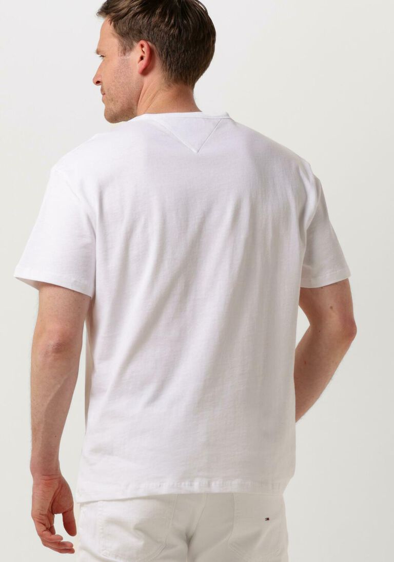 TOMMY JEANS witte tommy jeans t-shirt tjm reg badge tee ext