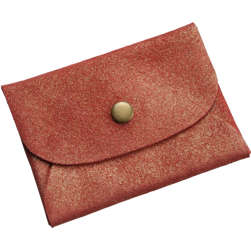 Quo Vadis - Mini pochette - Julo - 11,5x8,5 cm - Cuir de vachette suédé- par 6