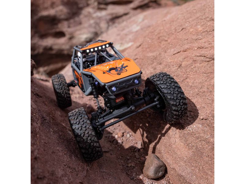 Axial Rock Crawler UTB18 Capra 4WD, Grau 1:18, RTR Unlimited Trail Buggy im RTR Komplettset