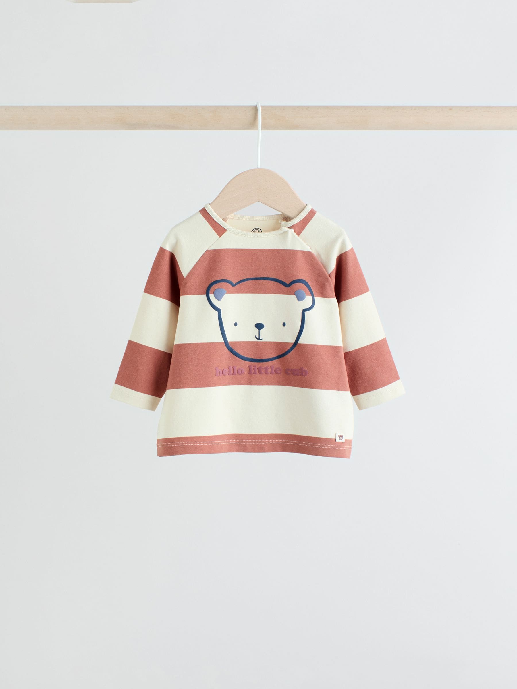 Marineblauw/bruin met beer - Tops en Leggings 6 -delige babyset (0mnd-3jr)