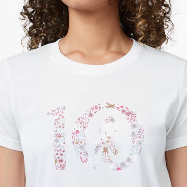 T-shirt TENTREE W WILDFIELDS TEN T-SHIRT CLOUD WHITE HEATHER