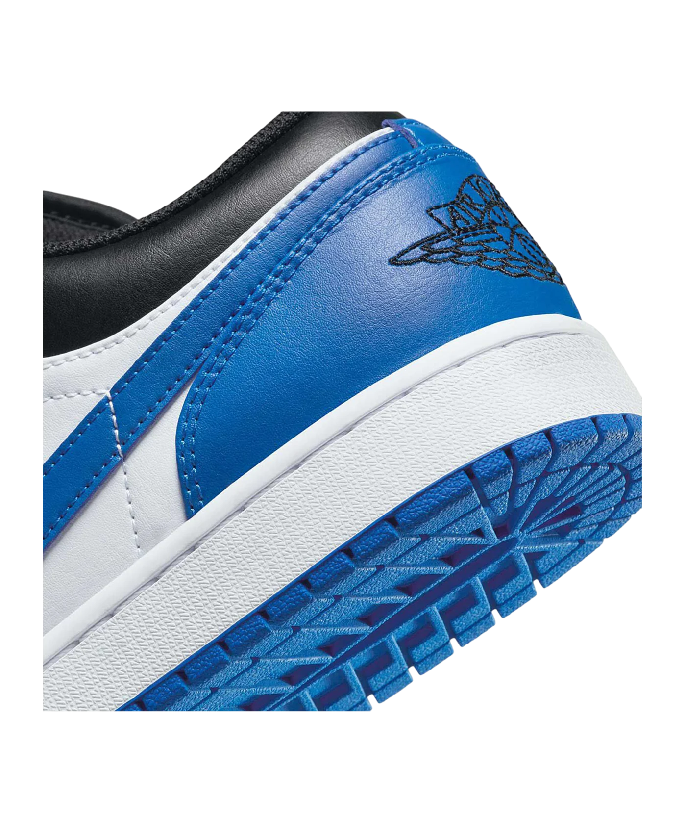 Jordan Air 1 Low Weiss Blau Schwarz F140