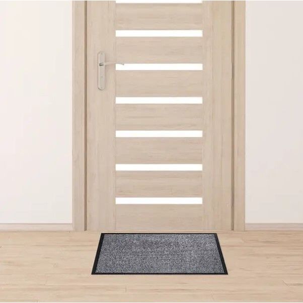 Tapis d'accueil haute performance pour passage intense - 60 x 80 cm - Gris