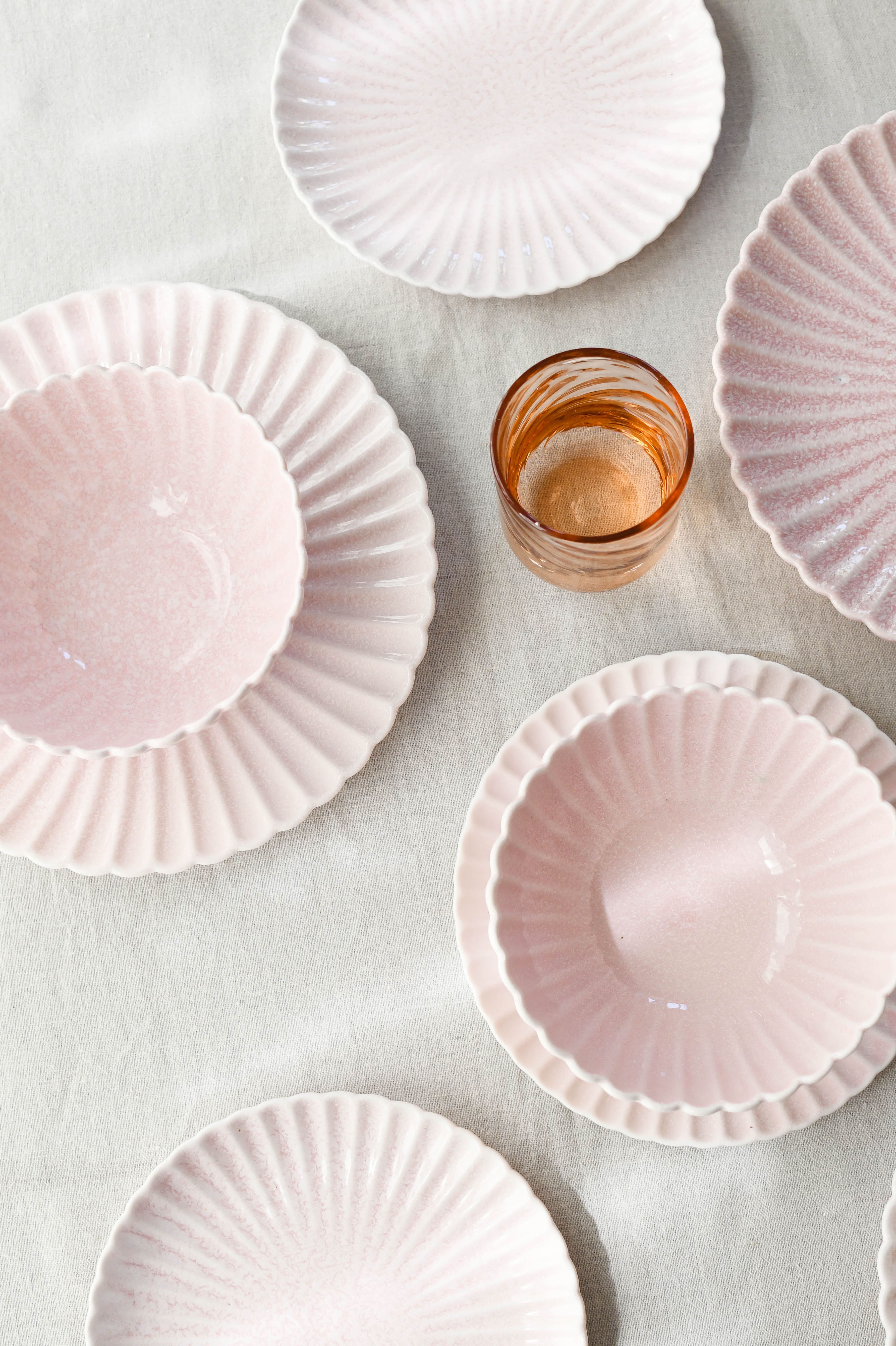 Bahne Interior  Clam skål, Pink - Ø13 cm.